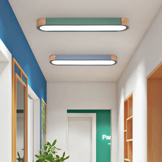 DESOLITE Wood and Glass Contemporary Ceiling Light – Organic Designer Fixture