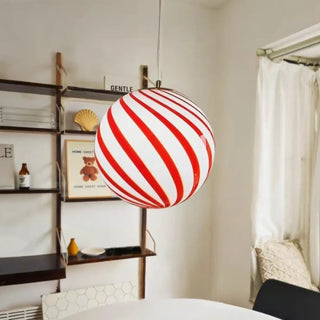 BONBON Candy Striped Red or Green Ceiling Light – view 3