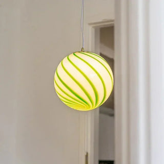 BONBON Candy Striped Red or Green Ceiling Light – view 4