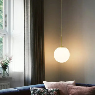 LOCA White Ball Long Cable Indoor Ceiling Light – view 2