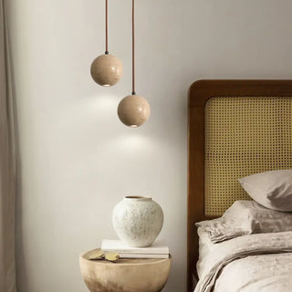 JIANHY Beige Stone Ball Ceiling Light – view 4