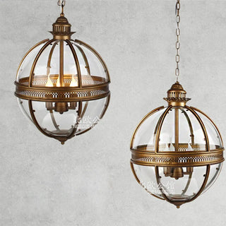 AMERI Glass Ball with Black or Gold Aluminum Ceiling Light – view 5