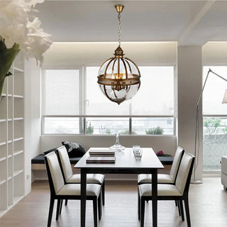 AMERI Glass Ball with Black or Gold Aluminum Ceiling Light – view 3