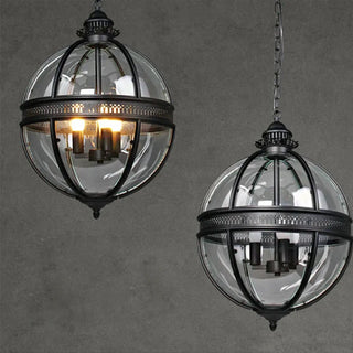 AMERI Glass Ball with Black or Gold Aluminum Ceiling Light – view 4