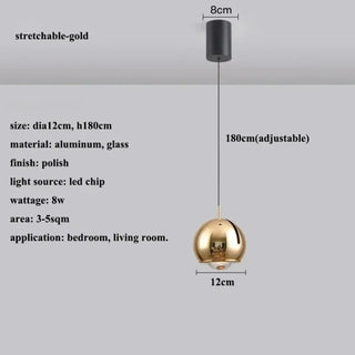 BAOLI Mirror Glass Ball Effect Contemporary Ceiling Light – view 18