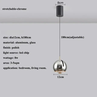 BAOLI Mirror Glass Ball Effect Contemporary Ceiling Light – view 15