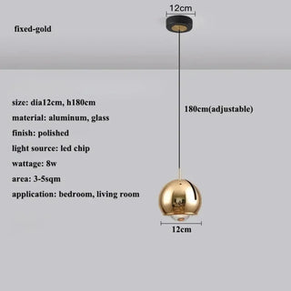 BAOLI Mirror Glass Ball Effect Contemporary Ceiling Light – view 10