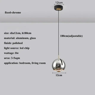 BAOLI Mirror Glass Ball Effect Contemporary Ceiling Light – view 13