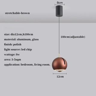 BAOLI Mirror Glass Ball Effect Contemporary Ceiling Light – view 7
