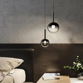 GALINA Smoked Glass Ball Ceiling Light – view 3