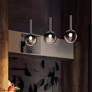 GALINA Smoked Glass Ball Ceiling Light – view 4