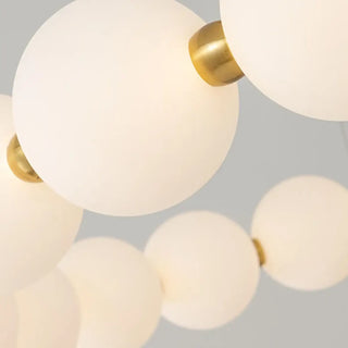 LATO White Ball Two-Ring Ceiling Light – view 2