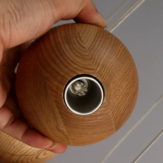BOUBOU Wood Brown Bowls Ceiling Light – view 5