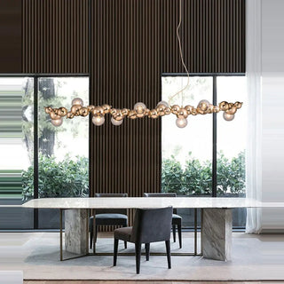 BLACK Gold and White LED Ball Pendant Ceiling Light – view 3