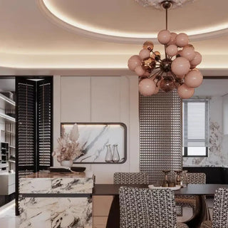 DECORA Decorative Pink Ball Ceiling Light – view 1