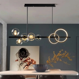 LUCE Transparent Ball and LED Circle Ceiling Light – view 1