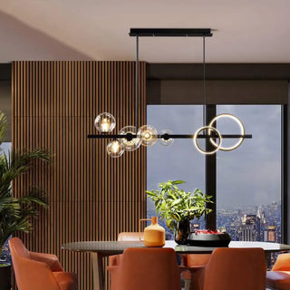 LUCE Transparent Ball and LED Circle Ceiling Light – view 2