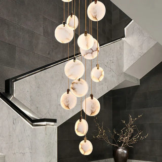 JONAT Cascade Alabaster White Ceiling Light – view 1