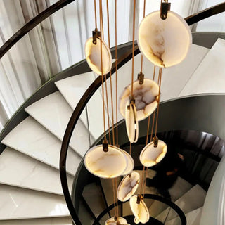 JONAT Cascade Alabaster White Ceiling Light – view 5