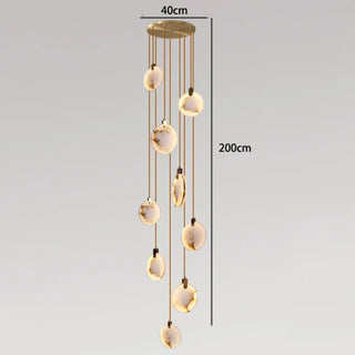JONAT Cascade Alabaster White Ceiling Light – view 9