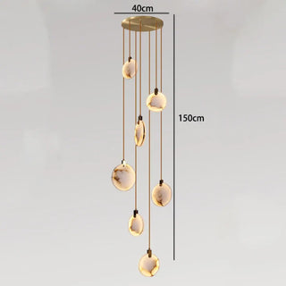 JONAT Cascade Alabaster White Ceiling Light – view 8