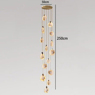 JONAT Cascade Alabaster White Ceiling Light – view 11