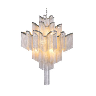 CHAINA Cascade Metallic Chain Ceiling Light – view 2
