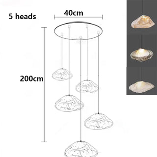 CASCO Modern Organic Glass Cascade Ceiling Light – view 7