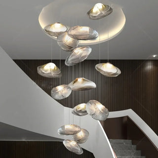 CASCO Modern Organic Glass Cascade Ceiling Light – view 3