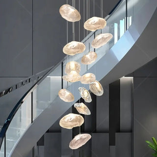 CASCO Modern Organic Glass Cascade Ceiling Light – view 1