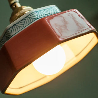 GOURE Retro Ceramic Design Ceiling Light – view 2