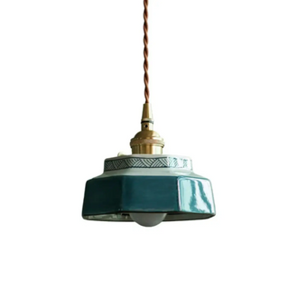 GOURE Retro Ceramic Design Ceiling Light – view 3