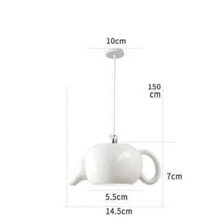 CERAMICA Chic Ceramic Pendant Ceiling Light – view 8