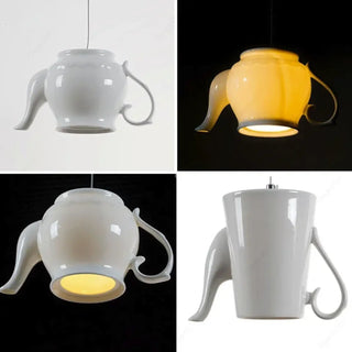 CERAMICA Chic Ceramic Pendant Ceiling Light – view 4