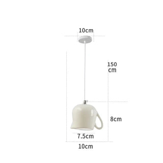 CERAMICA Chic Ceramic Pendant Ceiling Light – view 11