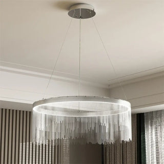 CHAINI Circular Sparkling Chain Ceiling Light – view 2