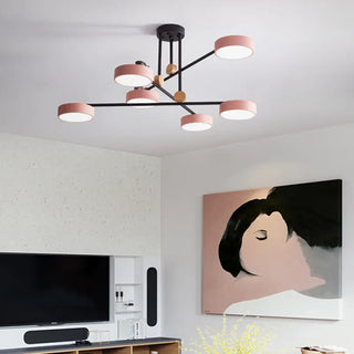 WEDGE Chic Wood and Metal Ceiling Light – Contemporary Elegant Fixture
