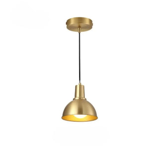 Designer gold pendant light fixture, modern elegant hanging ceiling lamp