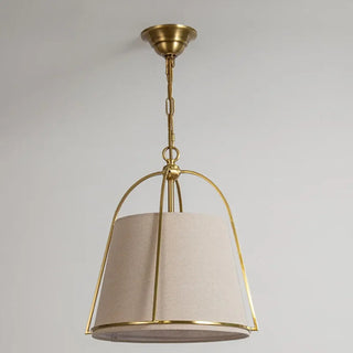 MODELU Chic Fabric Gilded Finish Ceiling Light – view 1