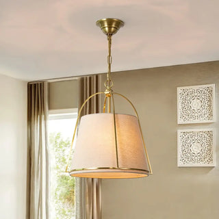 MODELU Chic Fabric Gilded Finish Ceiling Light – view 2