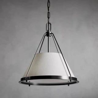 BELVINT Chic Fabric and Metal Vintage Charm Ceiling Light – view 1