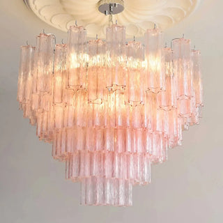 Modern transparent glass pendant lamp, metal finish ceiling hanging light