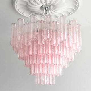 Designer transparent pendant lamp, modern glass metal finish ceiling hanging light