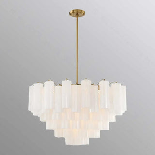 Transparent glass pendant light, modern metal finish ceiling hanging fixture