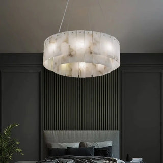 LUCI Circular Marble Effect Chic Ceiling Light – view 3