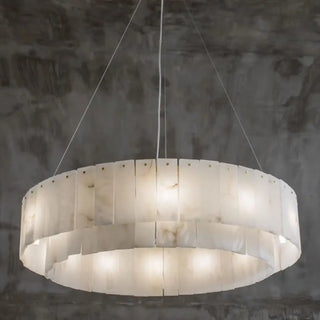 LUCI Circular Marble Effect Chic Ceiling Light – view 4