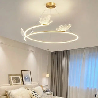 PAPCI Circular LED Golden Butterfly Pendant – view 4