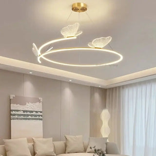 PAPCI Circular LED Golden Butterfly Pendant – view 5