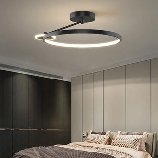 Minimalist circular metal pendant lamp — modern ceiling lighting fixture