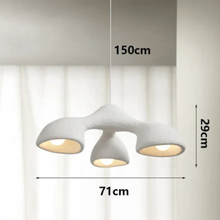 CHANFI Contemporary Travertine Effect Free-Form Ceiling Light – view 9